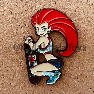 Team Rocket Skater Jessie Custom Made Pin Brooch Lapel Hard Enamel