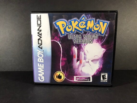 Pokemon Ultra Violet ROM Hack Fan Made Game Gameboy Advance GBA Custom Case...