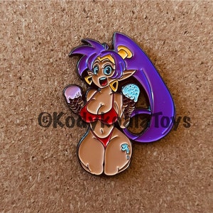 Ice Cream Shantae Custom Made Pin Brooch Lapel Hard Enamel