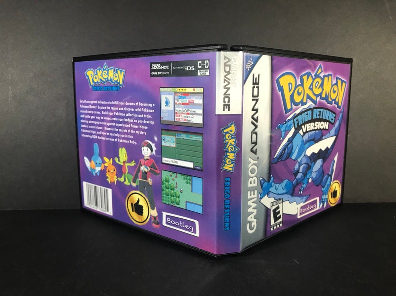 Pokemon Frigo Returns ROM Hack Fan Made Game Gameboy Advance GBA Custom Case
