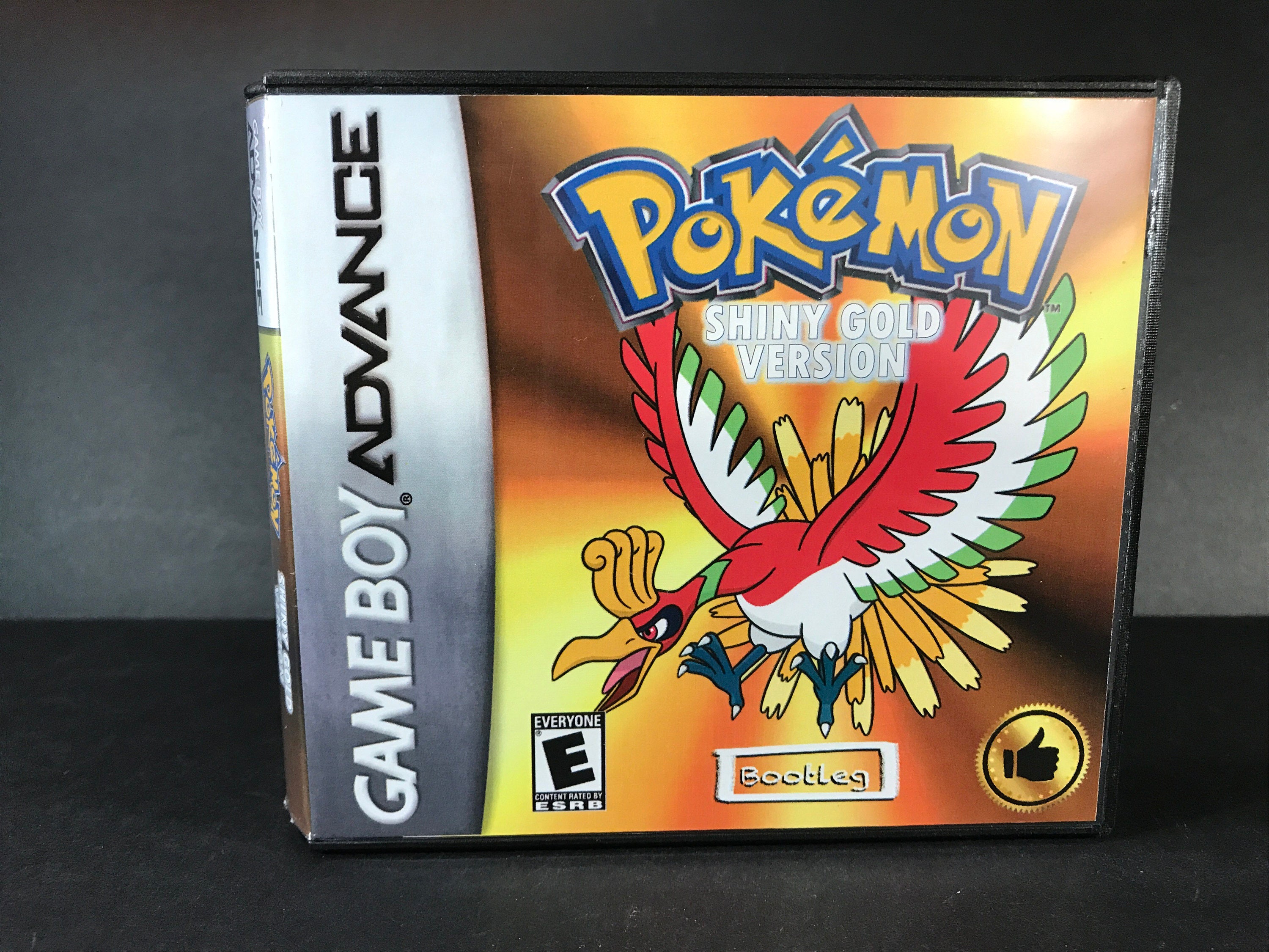 Pokemon Shiny Gold ROM Hack Fan Made Game Gameboy Advance GBA Etsy