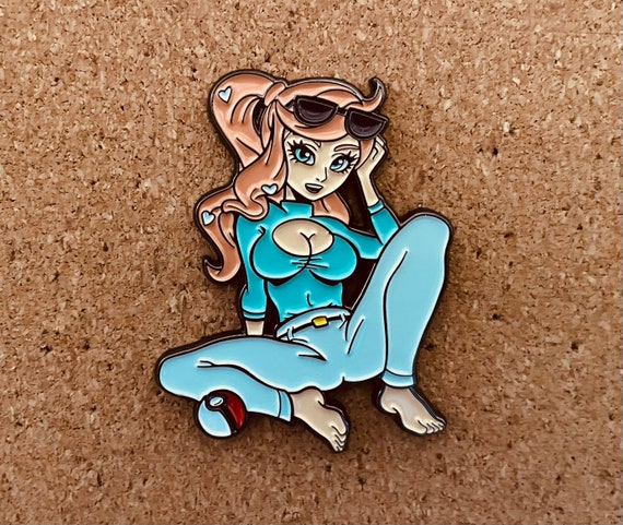 Pokemon Trainer Sonia Custom Pin Brooch Hard Enamel