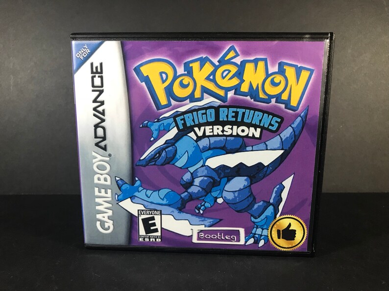 Pokemon Frigo Returns ROM Hack Fan Made Game Gameboy Advance GBA Custom Case