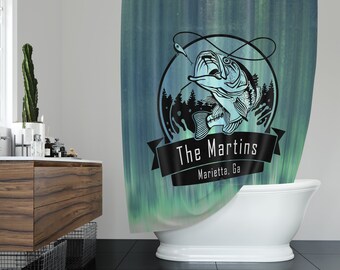 Bass Shower Curtain Etsy