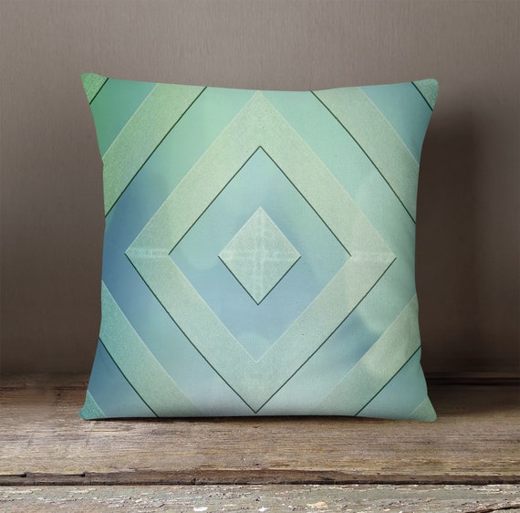 Seafoam Green Diamond Alpaca Blend Throw