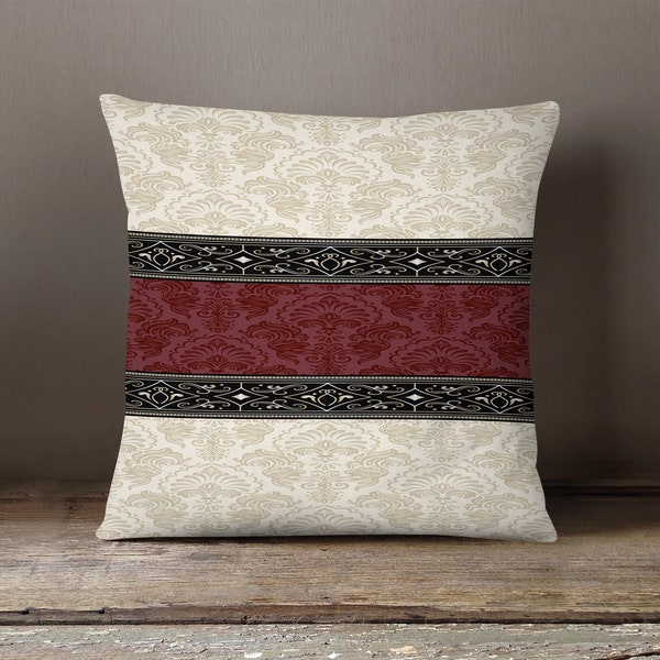 Burgundy Pillows Etsy