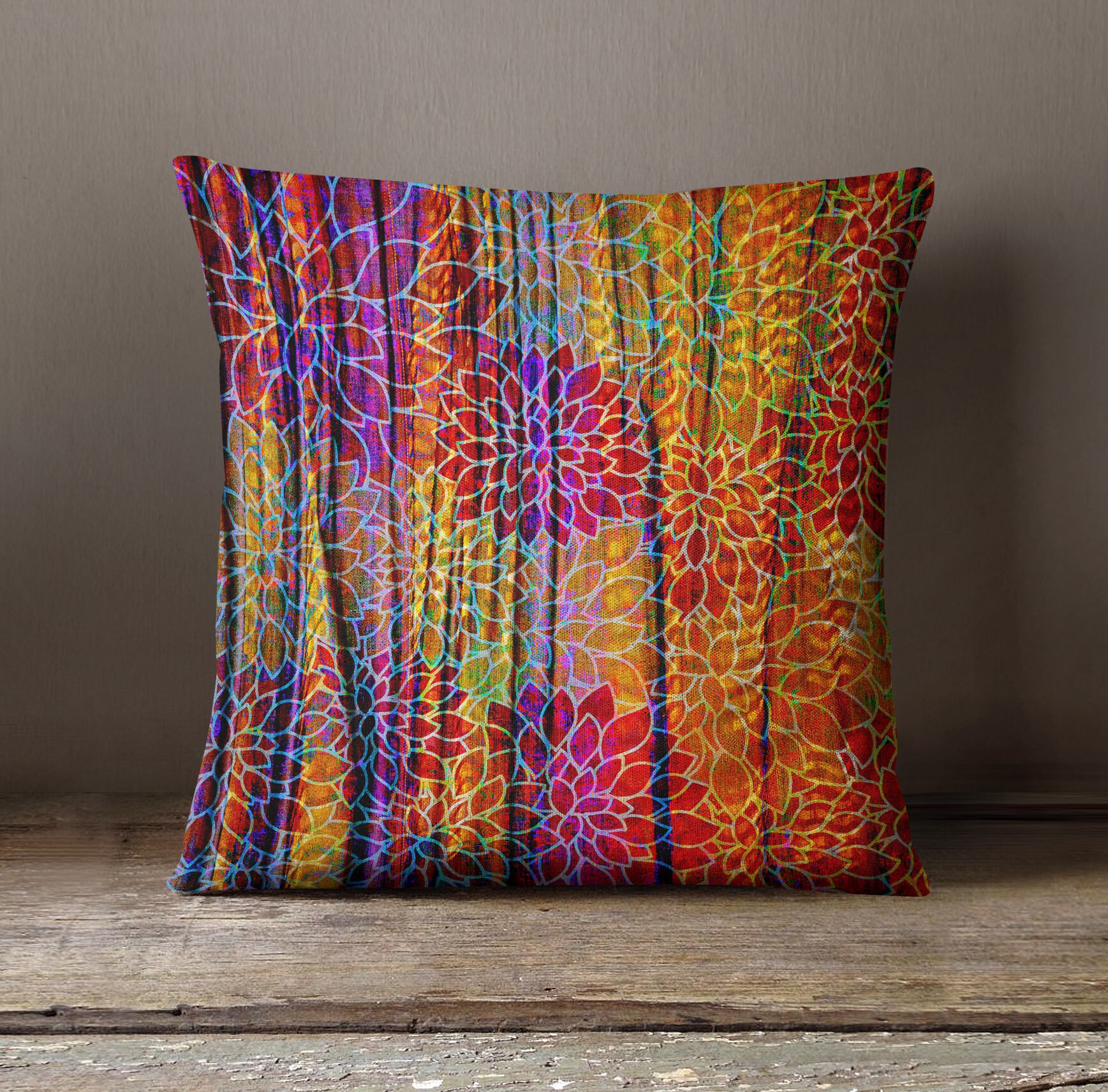 floral throw pillows canada