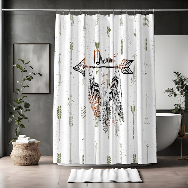 Arrow Shower Curtain Etsy