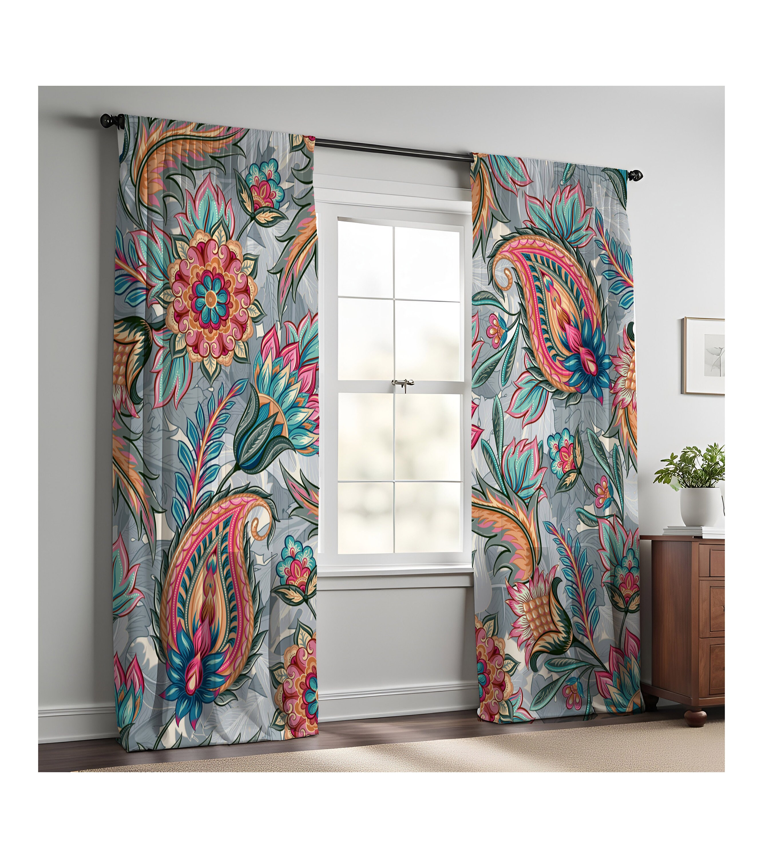 Koralle, graue gardinen - Etsy Österreich, image size:2667x3000