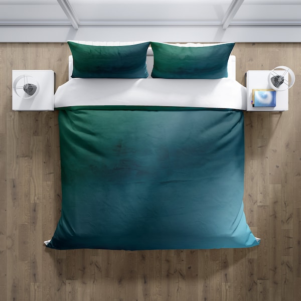 Green Print Comforter - Etsy