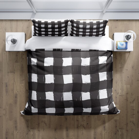 Buffalo plaid comforter on sale set queen