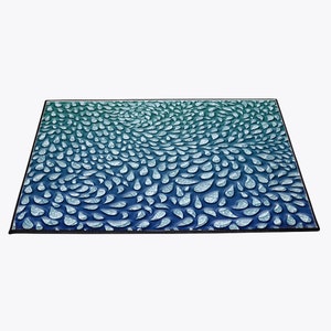 Blue 3D Raindrop Door Mat | Housewarming Gift