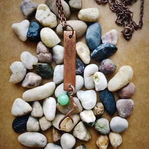 Copper Antler Necklace / Charm Necklace