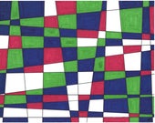 Abstract art, quot Crazy Quilt quot