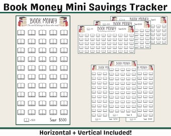 Book Savings Challenge Insert | A6 Budget Binder (Digital Download)