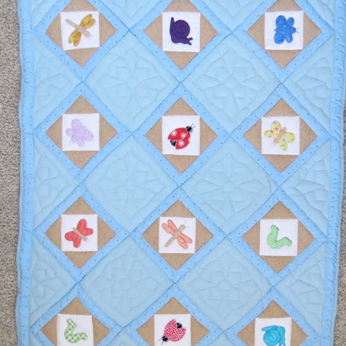 New Crib shops Size Quilt called Bugs