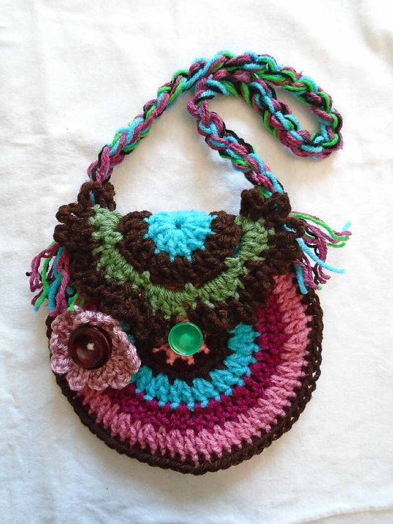 CROCHET Purse PATTERN Rainbow Purse or Handbag Tote Hippie Etsy