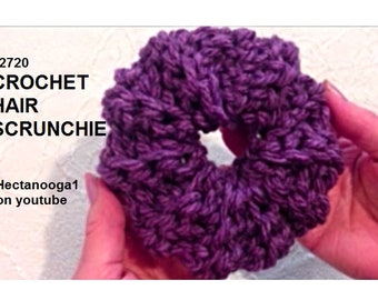 CROCHET HAIR SCRUNCHIE, Hair accessories, hair ties, #2720