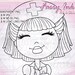 Big Smile Happy Nurse UNCOLORED Digital Stamp Coloring Page Craft Cardmaking Papercrafting DIY