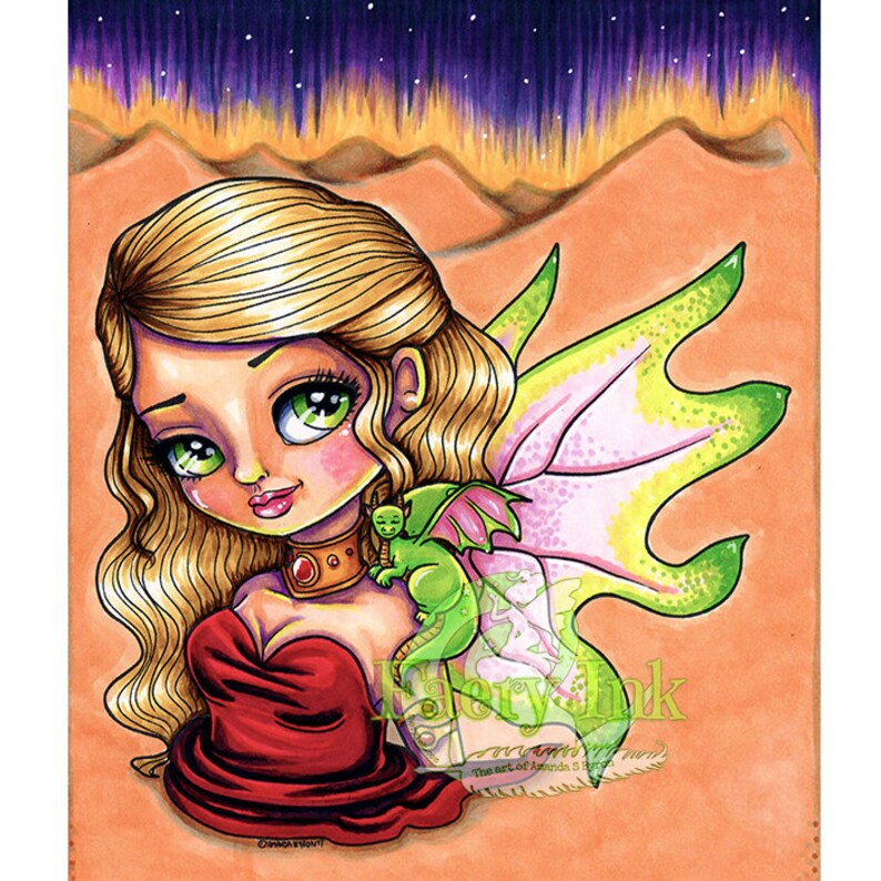Darlings & Dragons Fae Chibis 4 Digis BUNDLE UNCOLORED Digital Stamp Coloring Page jpeg png jpg Craft Cardmaking Papercrafting DIY image 2