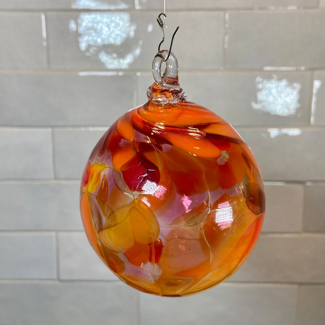 Hand Blown Glass Christmas Ornament Color Name Sinatra Etsy