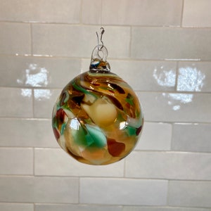 Hand Blown Glass Christmas Ornament - Color Name: Rainbow Trout