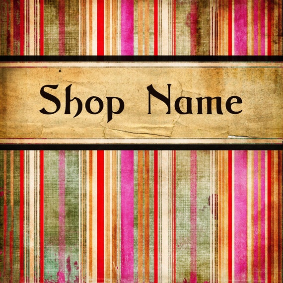 Items similar to Etsy Shop Banner Set retro etsy banner, vintage etsy