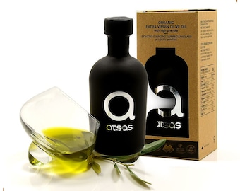 Atsas Extra Virgin Olive Oil | Greek Heritage  | Pure Organic Evoo | Cold Pressed | Premium Oil | Healthy Choice