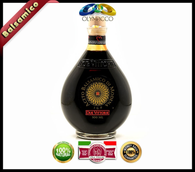 Balsamic Vinegar, Due Vittorie Oro Gold Balsamic Vinegar With Cork