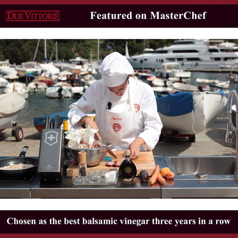 Balsamic Vinegar, Due Vittorie Oro Gold Balsamic Vinegar With Cork