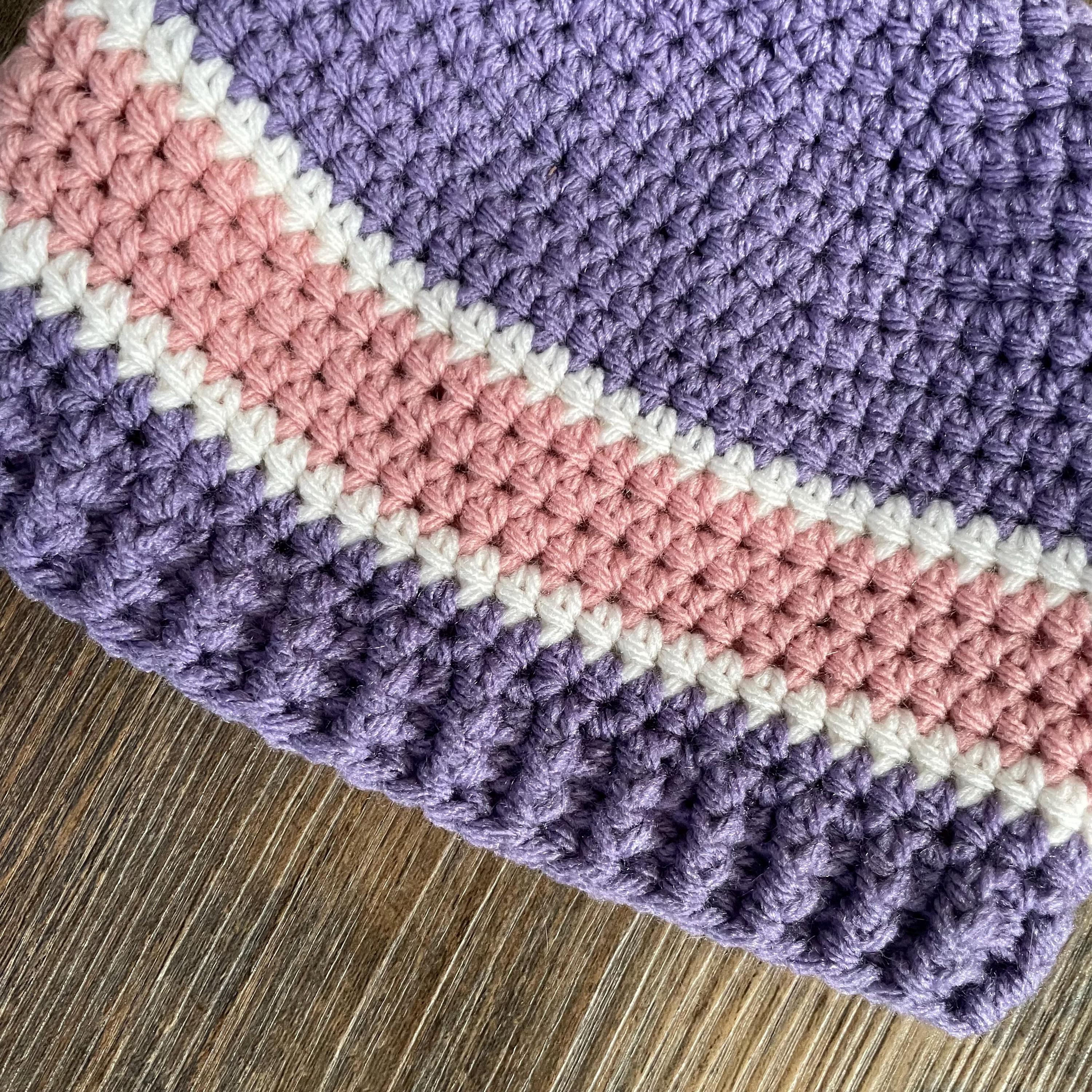 RTS Toddler Lavender Purple, Soft Rose Pink, White Striped  display picture 2