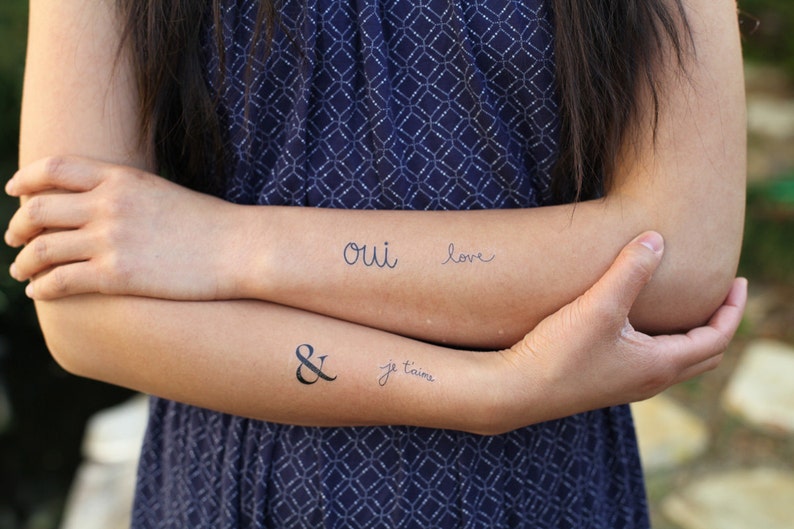 Collection of Words Spirit Ink Temporary Tattoos Etsy