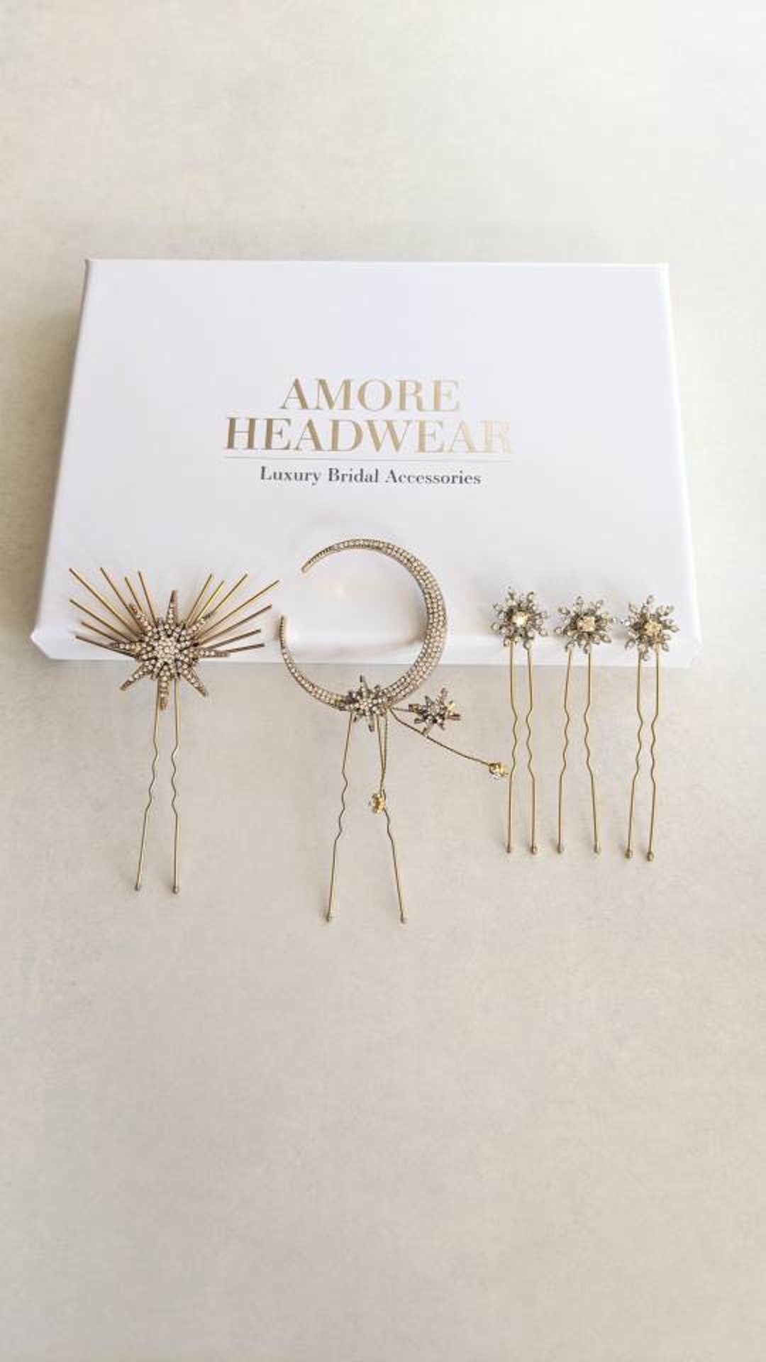 Celestial Hair Pin Set Stars and Moon Hair Pins Boho Hair Pins