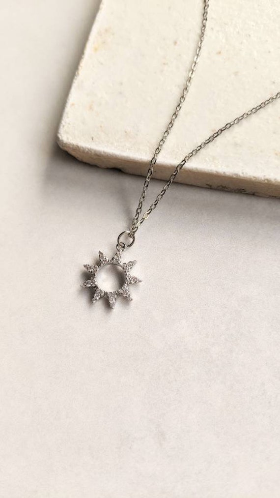 Sun crystal necklace deals