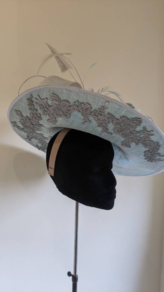 Duck Egg Blue Hat Couture Hats Designer 