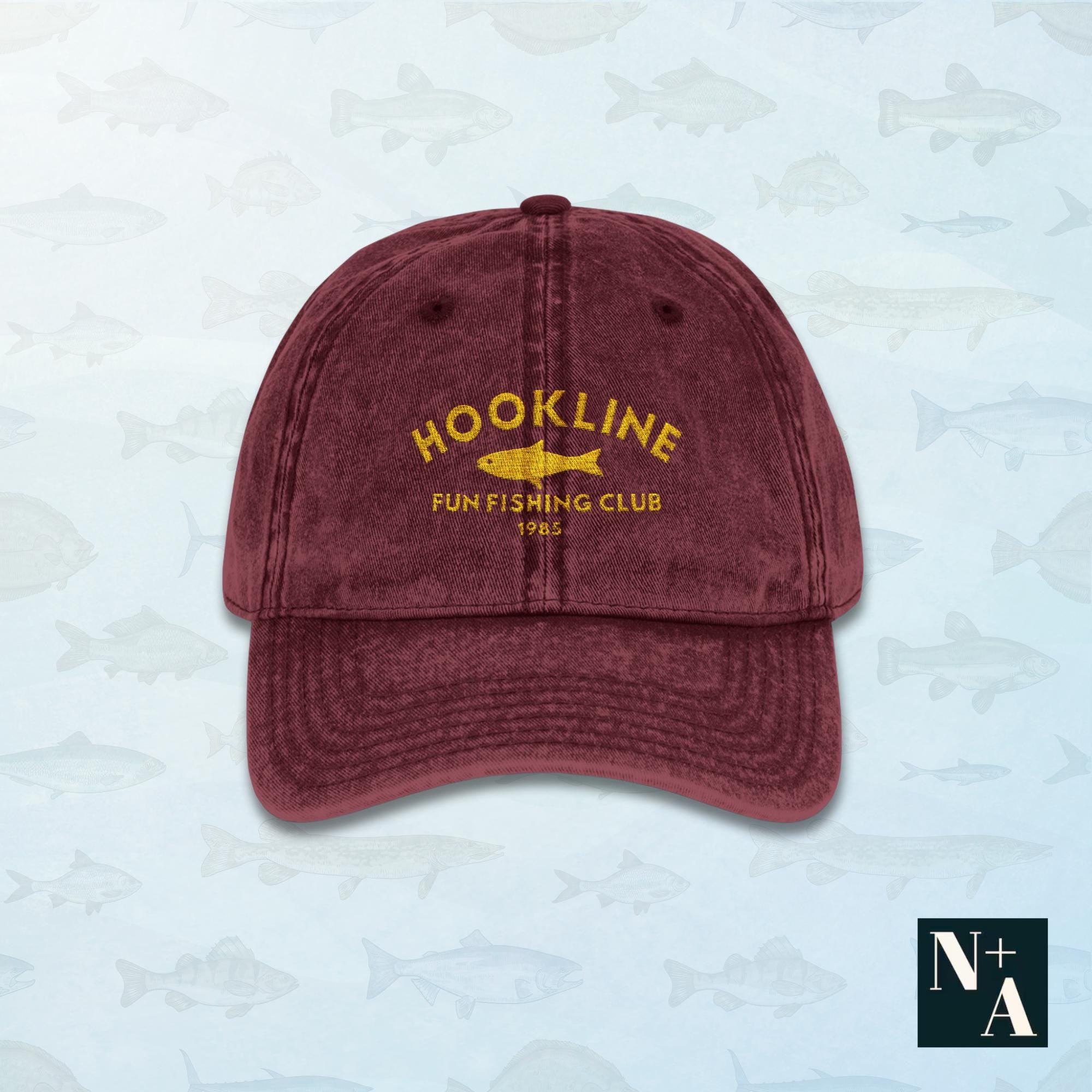 Burgundy Cap with Fish Embroidery The Gameday Corduroy Snapback Hat - Premium 3D Embroidered  main image 3
