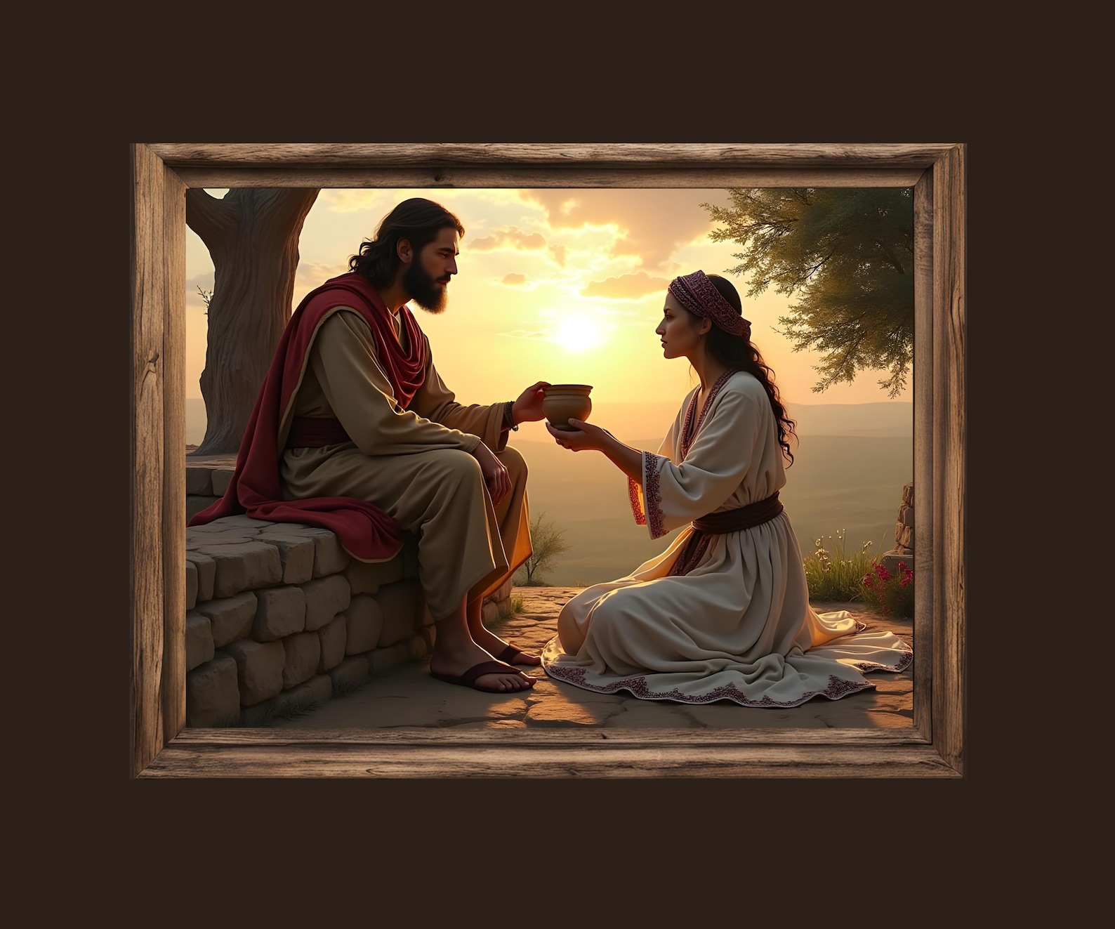 Samaritan Woman of the Well, Christian Art, Jesus Living Water ...