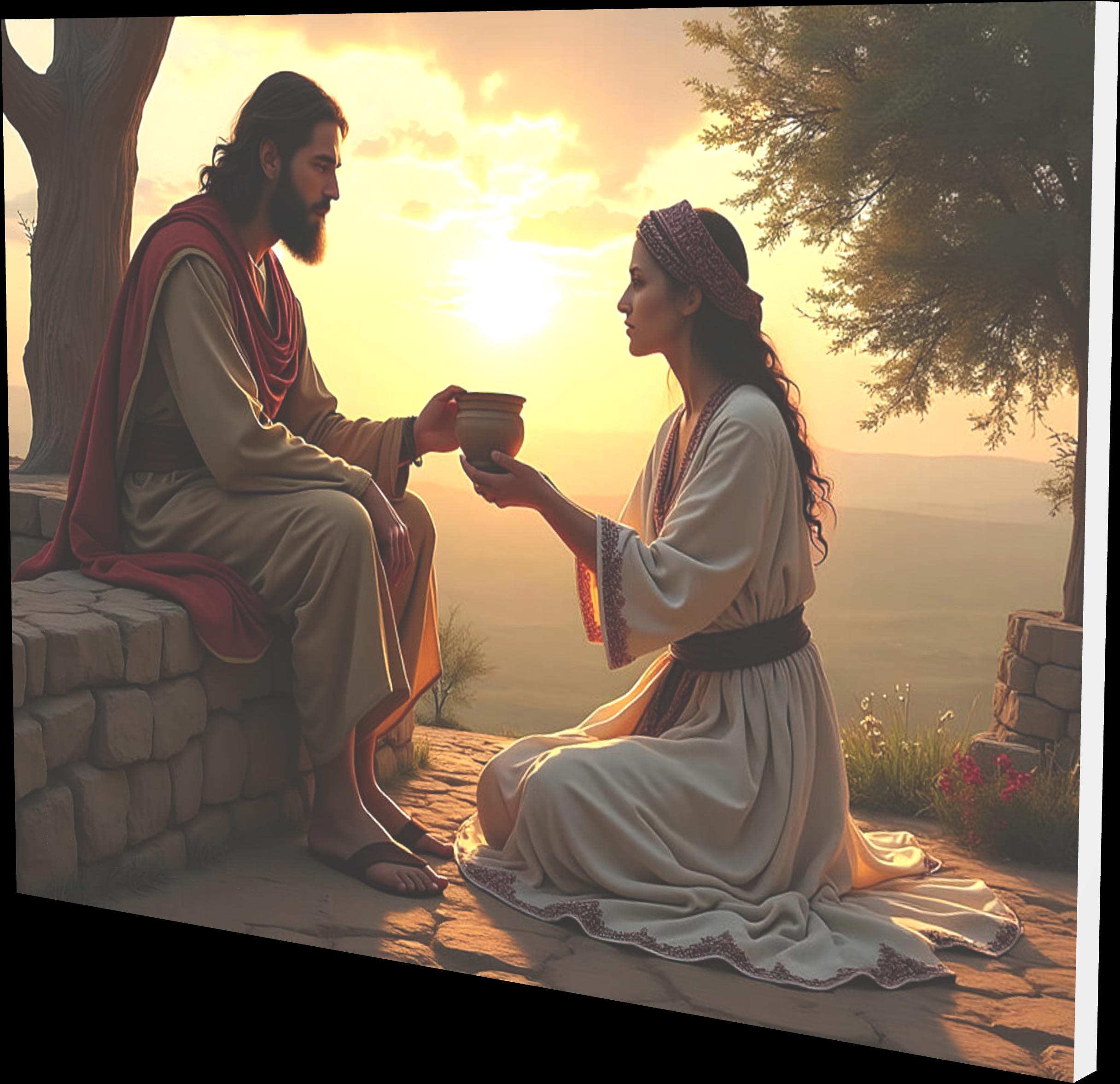 Samaritan Woman of the Well, Christian Art, Jesus Living Water ...