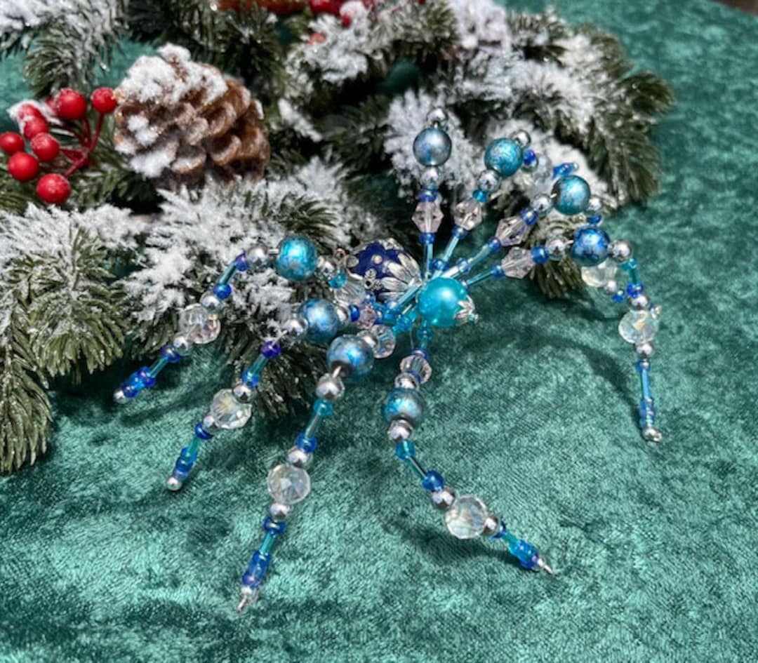 Christmas Beaded Spider, Spider Christmas Ornament, Sun Catcher - Etsy