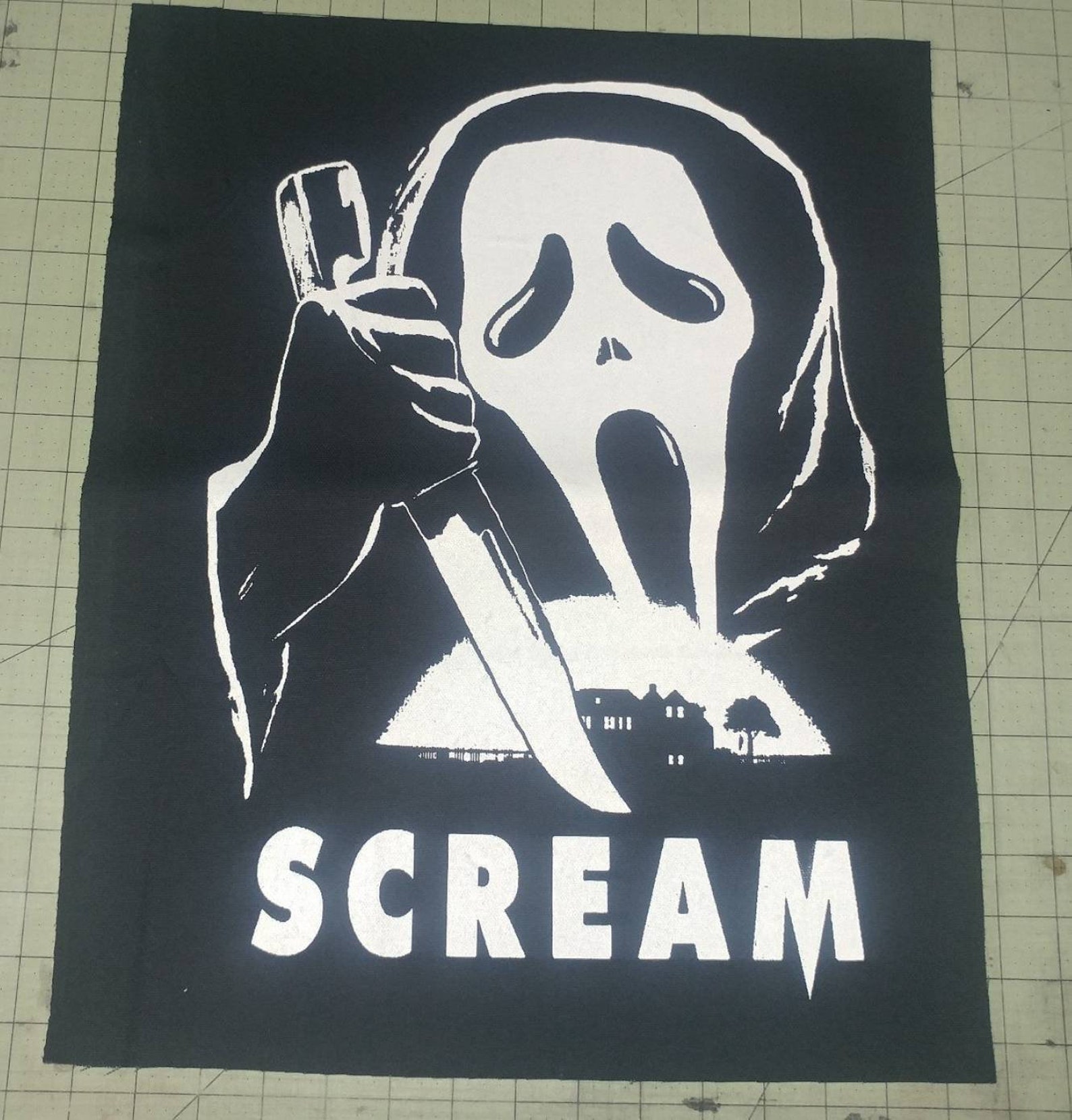 Scream Large Back Patch Sew on Horror Movie | Etsy