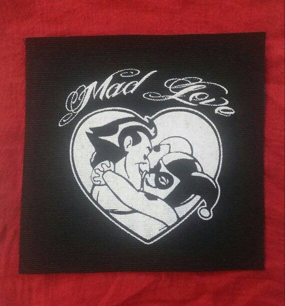 Mad Love Joker And Harley Quinn Cloth Patch Etsy Mad Love Joker And Harley Quinn Cloth Patch Etsy