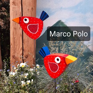 Vogel aus Holz, kleine Matrosen Ahoi ! maritimes für den Garten