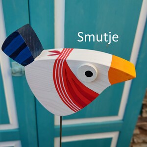 Vogel aus Holz, kleine Matrosen Ahoi ! maritimes für den Garten