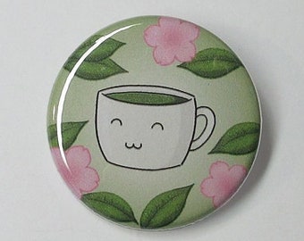 Button - Mat-chan the Cute Matcha Style 1