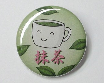 Button - Mat-chan the Cute Matcha Style 2