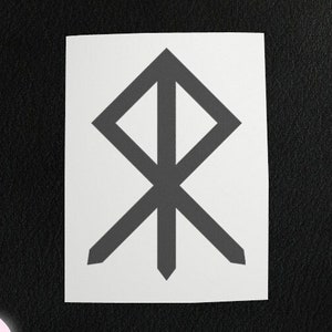 Vinyl Decal - Bindrune - Courage