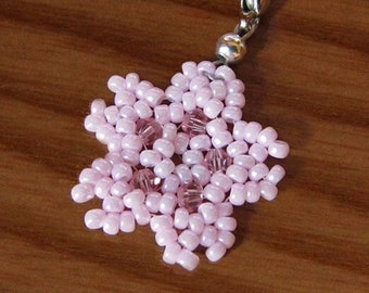 Beaded Sakura Charm