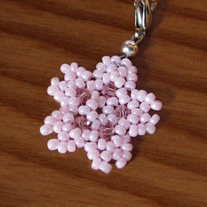 Beaded Sakura Charm image 1