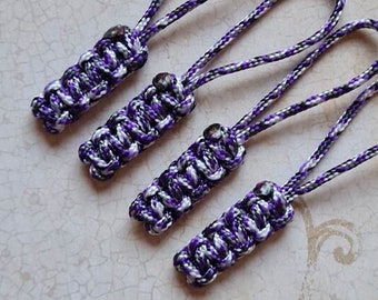 Paracord Mini Lanyard - Purple Camo