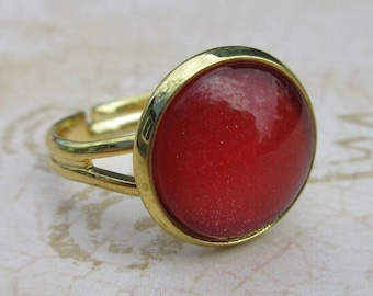 Magic Ring for Cosplay and LARP - Red and Gold